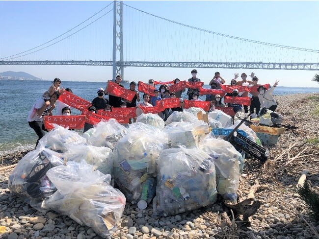 淡路島の海外沿いの清掃活動報告